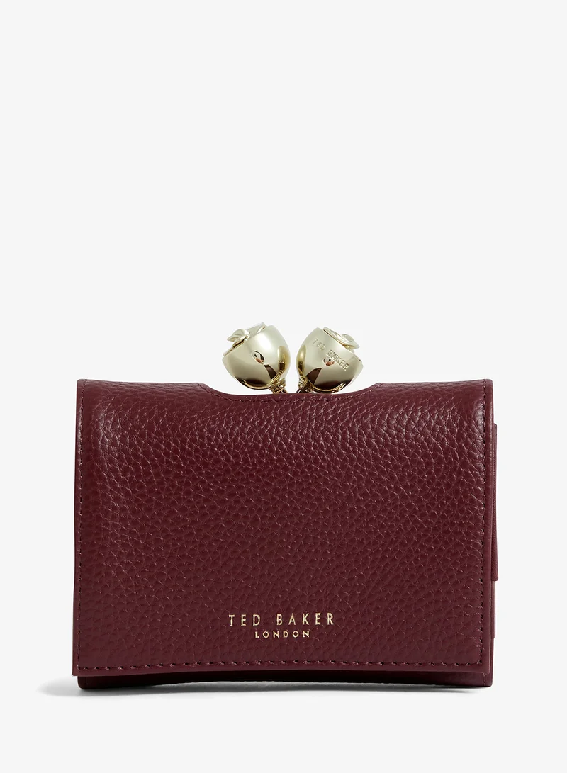تيد بيكر Roosa Rose Detail Leather Small Bobble Purse