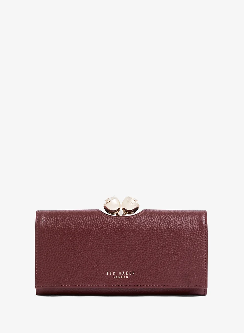 تيد بيكر Roosa Rose Detail Leather Small Bobble Purse