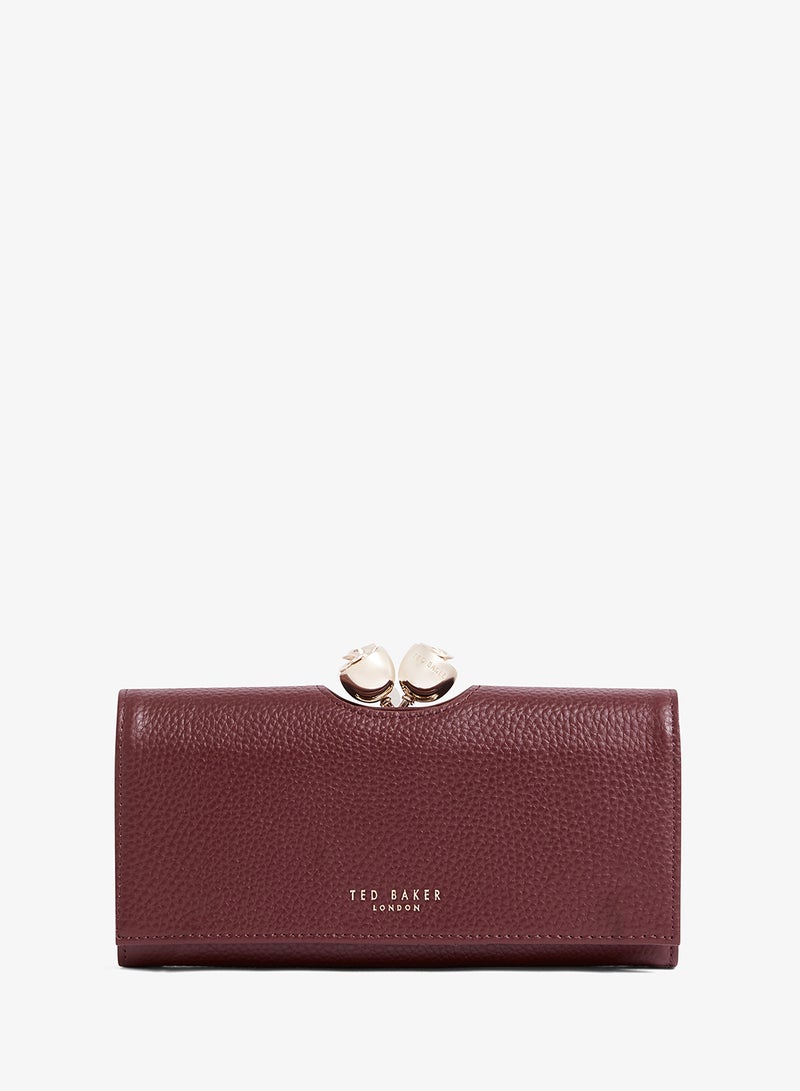 Ted Baker Roosa Rose Detail Leather Small Bobble Purse - Image 1