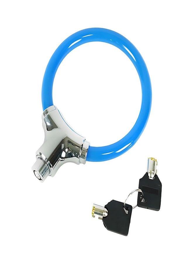 ALUCARD Bicycle Cable Lock, Blue Steel Cable with Keys, Security Lock - Image 3