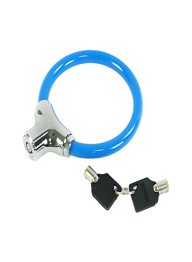 ALUCARD Bicycle Cable Lock, Blue Steel Cable with Keys, Security Lock - Image 4