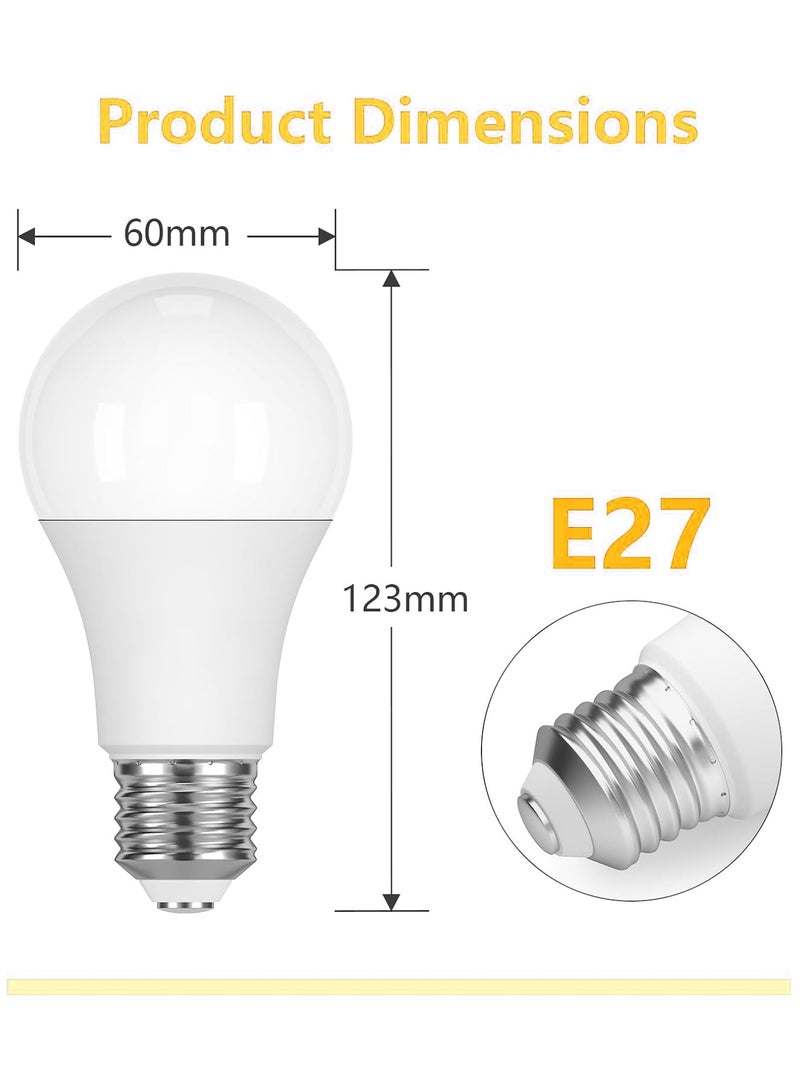 1 قطعه من لمبة ليد E27 بقوة – إضاءة صفراء ،  ، غير قابلة للتعتيم - Image 2