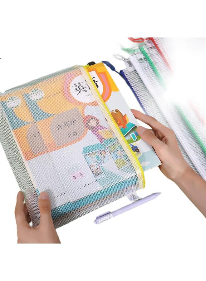 Simaa [Super Popular] Simaa 10 A4 Waterproof Grid Subject Classification Pouches, File Pouches, Zipper Pouches, Stationery Exam Storage Specialized Pouches, Test Paper Bags, Tutoring Bags 6756 - Image 3