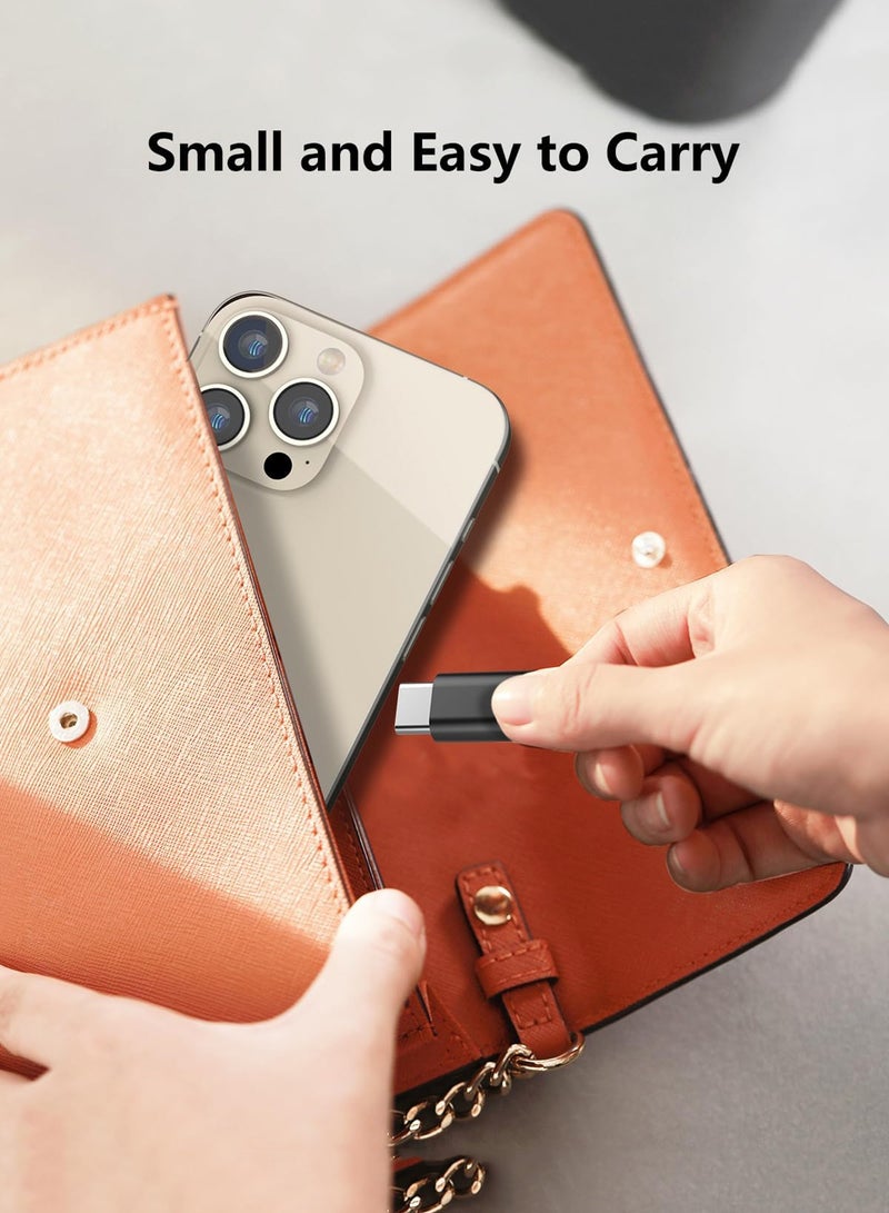 2 Pack Lightning to USB C Adapter for iPhone 15 16 17 Samsung S24 S25 Nintendo Switch USB C Charger Connector and Cable Compatible with All Type C Devices Black - Image 4