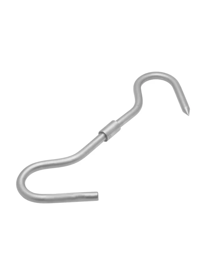 راج خطاف لحم فولاذي دوار مفرد