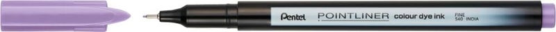 بنتل قلم Pentel S40 Pointliner، حبر صبغي ملون، سمك خط 0.4 مم، لون لافندر (قلم واحد) - Image 2