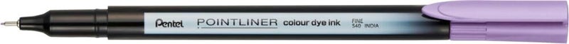 بنتل قلم Pentel S40 Pointliner، حبر صبغي ملون، سمك خط 0.4 مم، لون لافندر (قلم واحد) - Image 1