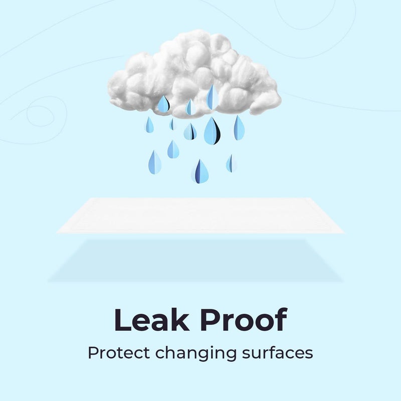 Peekapoo X-Large (30"x18") Disposable Changing Pads for Baby â€“ Portable Changing Pad Liners for Mess Free Travel, Ultra Absorbent, Waterproof and Super Soft, 50 Count - Image 3