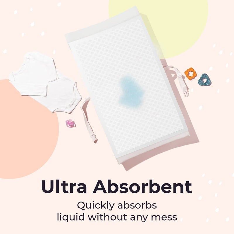 Peekapoo X-Large (30"x18") Disposable Changing Pads for Baby â€“ Portable Changing Pad Liners for Mess Free Travel, Ultra Absorbent, Waterproof and Super Soft, 50 Count - Image 4