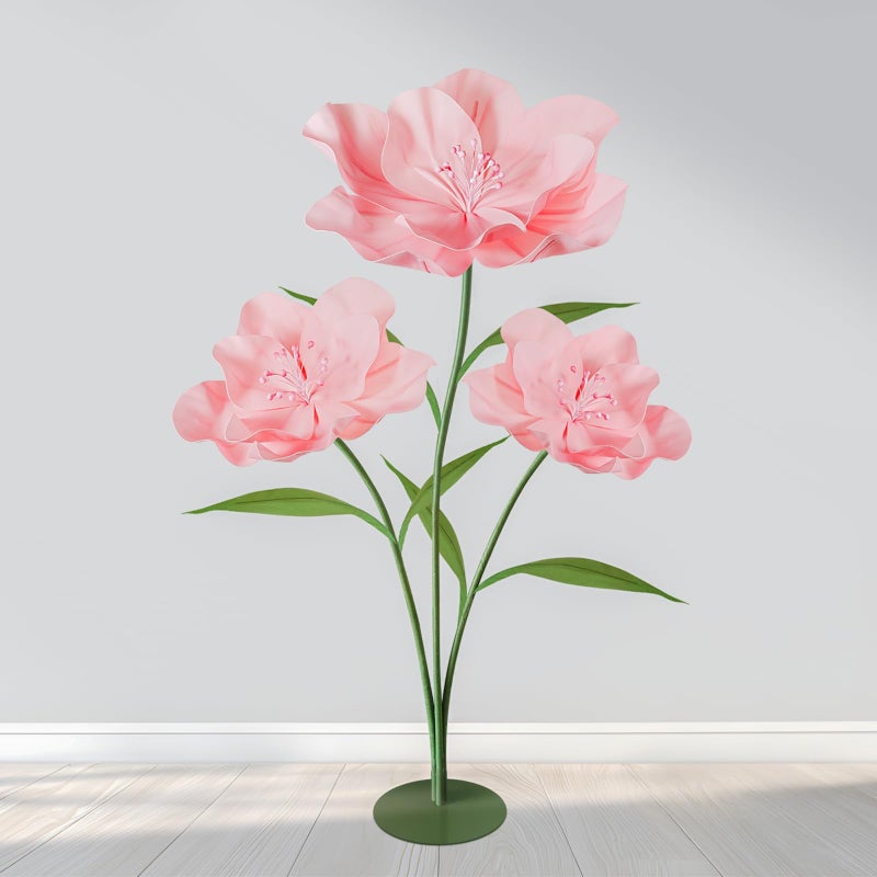 Hecaty Giant Artificial Flowers for Decoration 56 Ft Waterproof EVA Large Fake Flowers for Wedding Floral Garden Birthday Party Baby Shower Decor Shop Window Display Photography Props Light Pink - Image 2