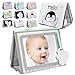 Dr.Rapeti DrRapeti Soft Tummy Time Book Baby Safe Mirror with Teether Crinkle Pages Tummy Time Mirror High Contrast Montessori Sensory Toy Tummy Time Toy for Newborn Baby Infant for 0 - Image 2