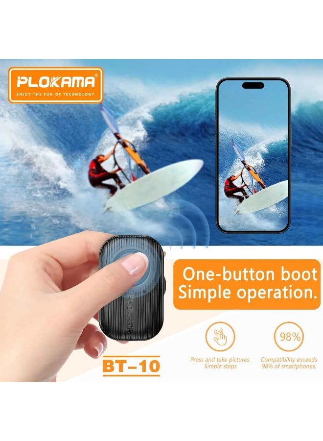 PLOKAMA BT10 Bluetooth Selfie Remote Shutter For Smartphone - Image 5