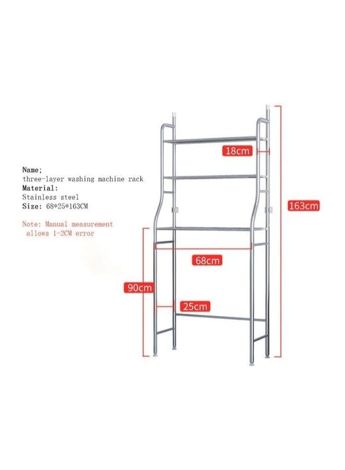 بلومنغ تايم رف تخزين المرحاض المعدني ثلاثي الطبقات - Image 2