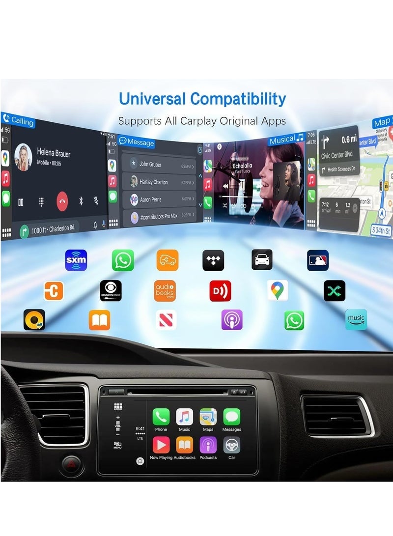 Arabest Wireless CarPlay Adapter & Android Auto 2 in 1, 2025 Plug and Play Convert Wired to Wireless Adapter for Apple CarPlay/Android Auto, Bluethooth Stable Low Latency for iOS 10+, Android 11+ USB C/A - Image 5