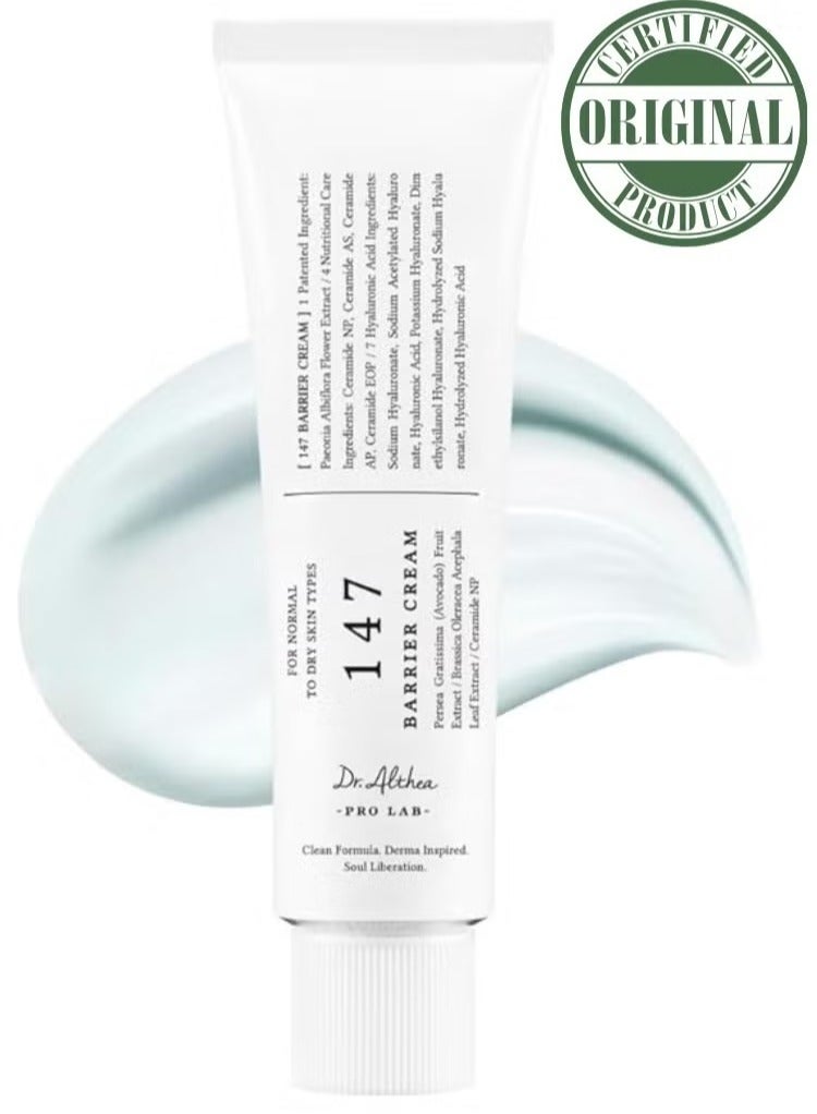 PROLAB Pro lab Dr.Althea 147 Barrier Cream Daily Skin Barrier Repair Care Deep Hydrating with Hyaluronic Acid & Ceramides Korean Vegan Skincare for All Skin Types 1.7 Fl Oz - Image 3