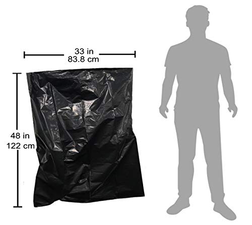 Reli. Reli Contractor Garbage Bags 42 Gallon 20 Trash Bags Heavy Duty Black Contractor - Image 5
