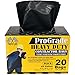 Reli. Reli Contractor Garbage Bags 42 Gallon 20 Trash Bags Heavy Duty Black Contractor - Image 1