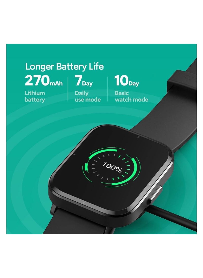 Mibro - Mibro Color Smartwatch, Black Heart Rate Sleep Monitoring Multi-Language Bluetooth - Image 1