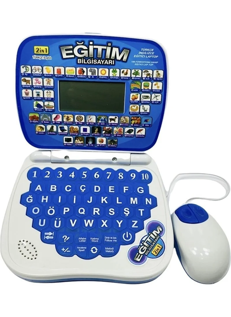 Ec Shop Gemril Blue Educational Laptop 100 Function Display English and Turkish Computer