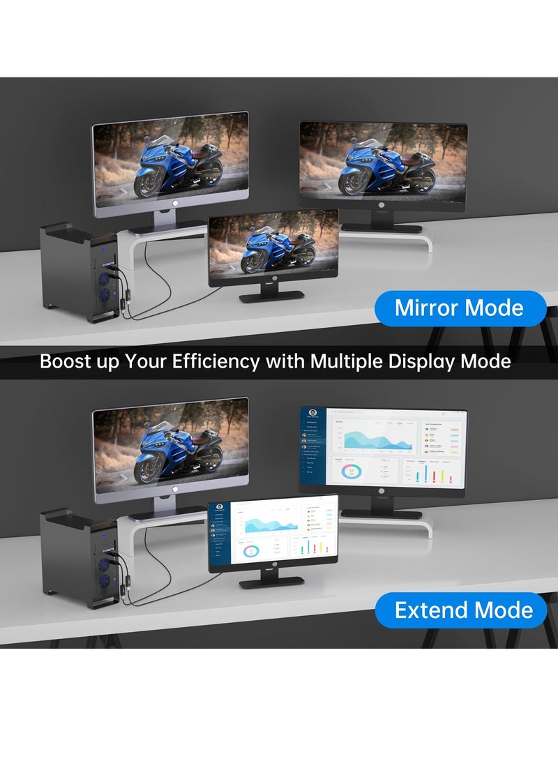 4K@60Hz DP to HDMI Adapter - Gold Plated DisplayPort 1.4 to HDMI, Supports 2K@144Hz, Ideal for PC & Laptop Multi-Display Setup - Image 2