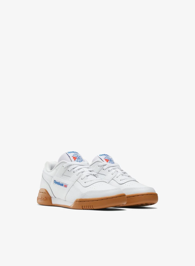 Reebok White|Blue|Red Reebok Workout Plus Unisex Shoes for Women | Best Price UAE