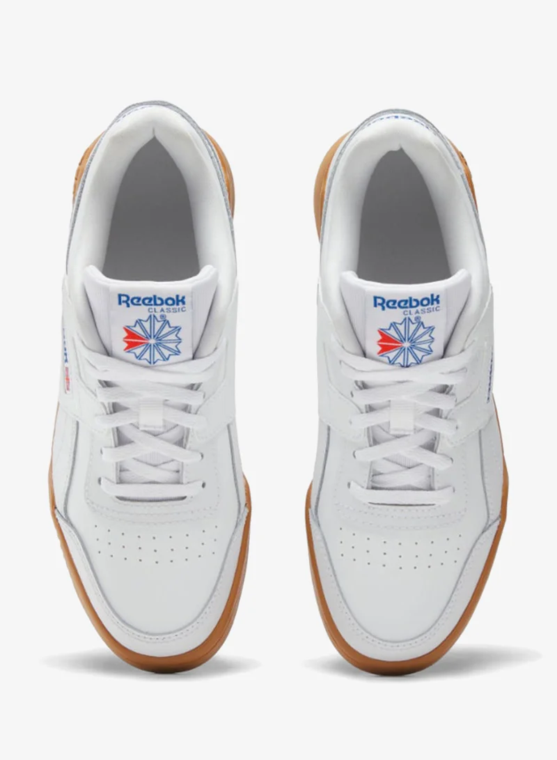 Reebok White|Blue|Red Reebok Workout Plus Unisex Shoes for Women | Best Price UAE