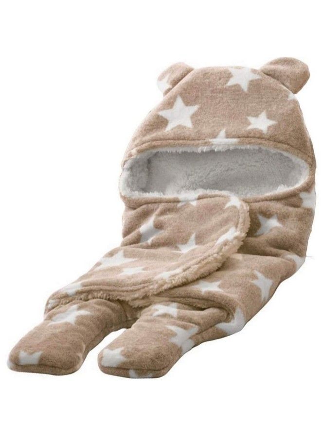 Brandonn Fleece Single Sleeping Bag For Babies (Beige). - Image 1