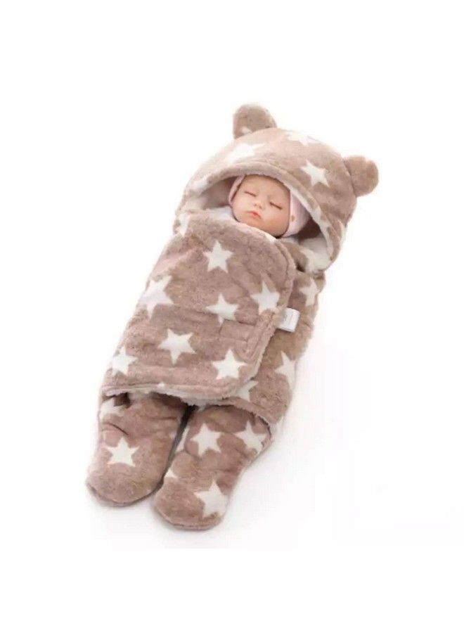Brandonn Fleece Single Sleeping Bag For Babies (Beige). - Image 3