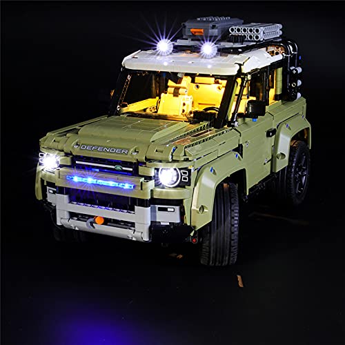 GEAMENT Set of Lights for Land Rover Defender Building Block Model - LED Lighting Kit Compatible with Technic 42110 (Model Block Not Included) - Image 1