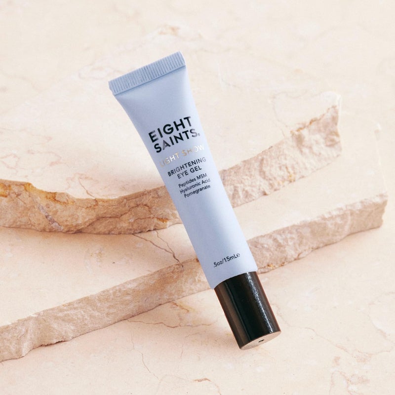 Eight Saints Light Show Brightening Eye Gel, Natural and Organic Anti Aging Cooling Eye Gel to Reduce Puffiness, Wrinkles and Calms Under Eye Skin, 0.5 Ounces - Image 2
