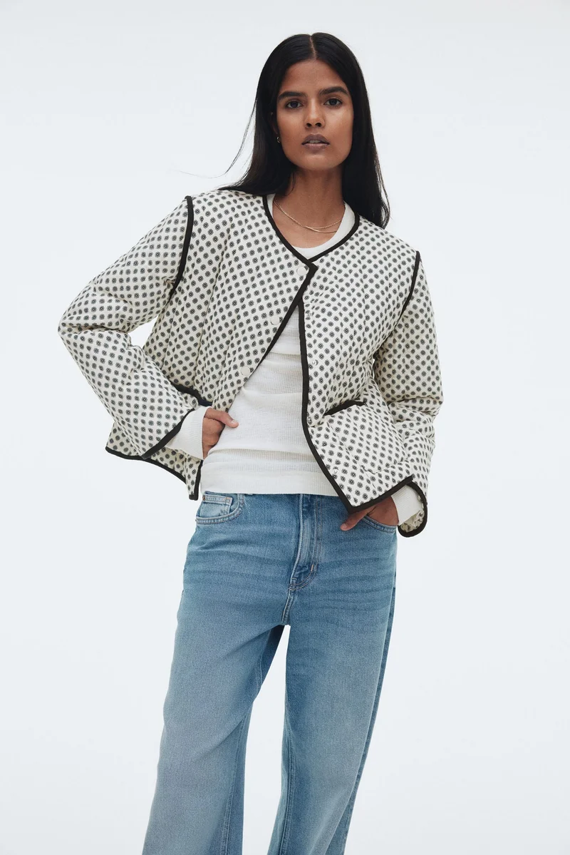 اتش اند ام جاكيت بتصميم محشو