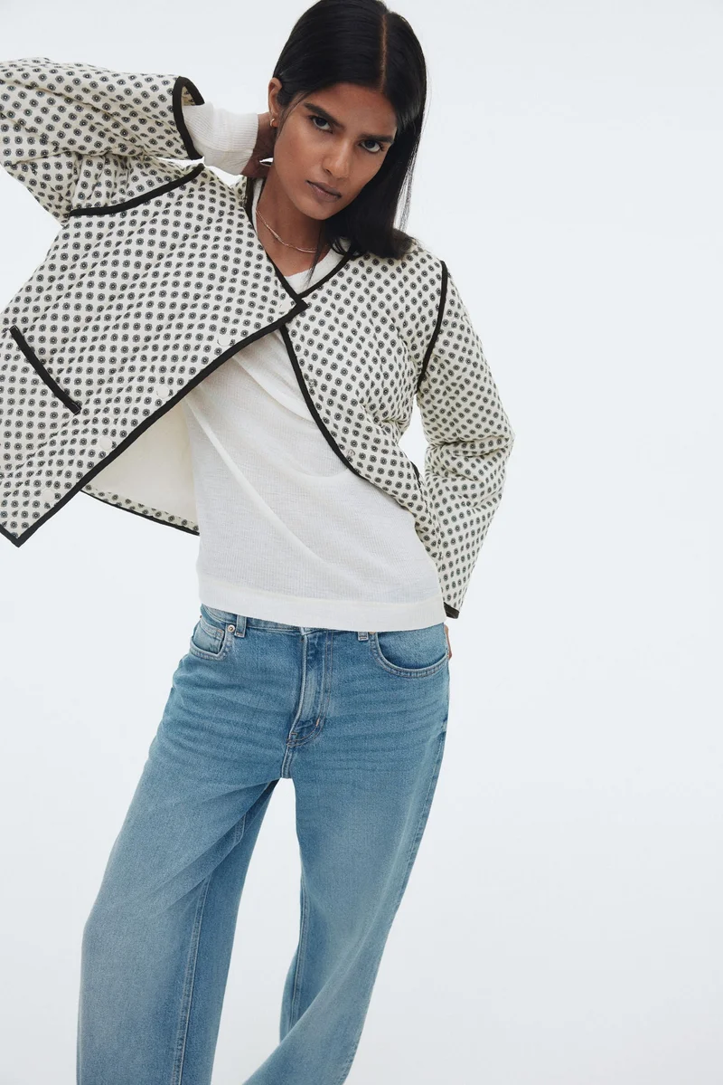 اتش اند ام جاكيت بتصميم محشو