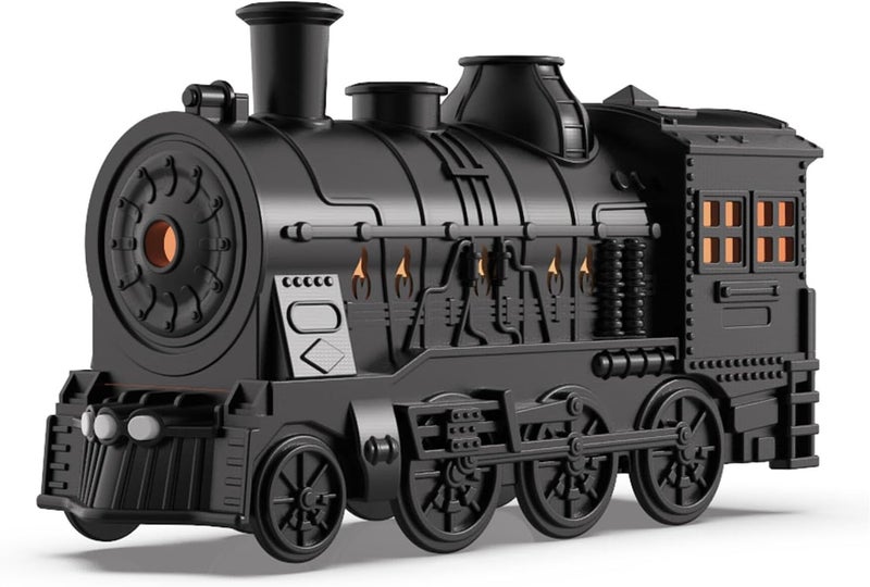 Dpofirs Train Diffusers for Essential Oils, 300Ml Locomotive Humidifier with Remote Control, Train Shape 2 Lighting Modes Aromatherapy Cool Train Oil Diffuser for Bedroom Office Desktop - Image 1