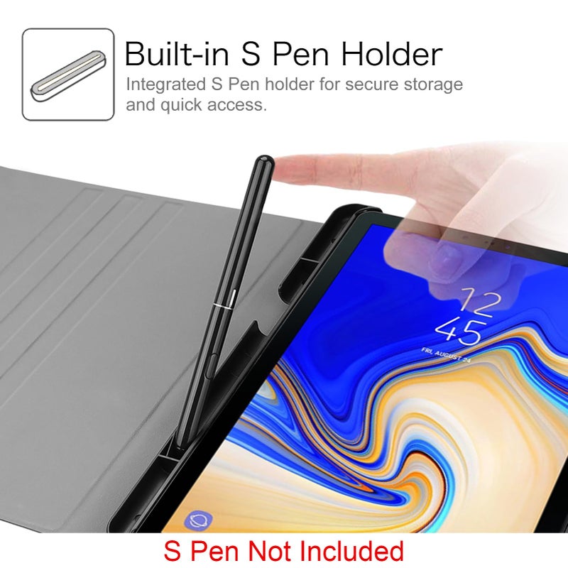 FINTIE Keyboard Case for Samsung Galaxy Tab S4 10.5 2018 Model SM-T830/T835/T837, Slim Shell Lightweight Stand Cover with Detachable Wireless Bluetooth Keyboard, Black - Image 3