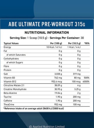 ABE Pre Workout - Fruit Punch - (30 serving) - view 3