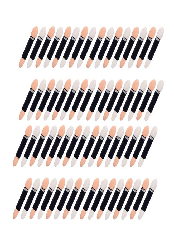 MESKIN 60-Pack Disposable Double-Sided Oval Eyeshadow Applicators - Sponge Brush for Eye Makeup (Set of 60) - Image 1