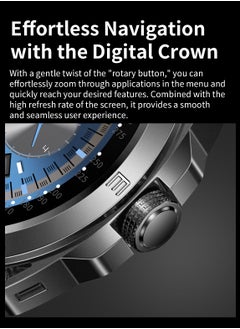Furtey Men Smart Watch Bluetooth Watch Make or Answer Calls with Microphone Speaker Fitness Tracker Watch with Heart Rate Sleep Monitor 20 Sport Modes IP67 Waterproof for Android iOS  - Image 2