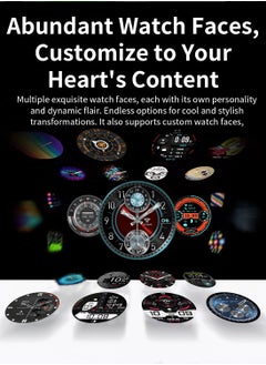 Furtey Men Smart Watch Bluetooth Watch Make or Answer Calls with Microphone Speaker Fitness Tracker Watch with Heart Rate Sleep Monitor 20 Sport Modes IP67 Waterproof for Android iOS  - Image 5