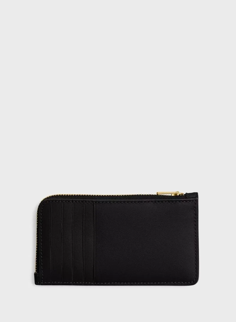 COACH New York Zip Card Case in Calf Leather
