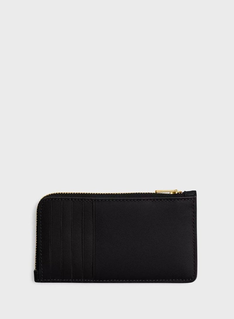 كوتش حافظة بطاقات نيويورك بسحاب من جلد العجل - Image 2