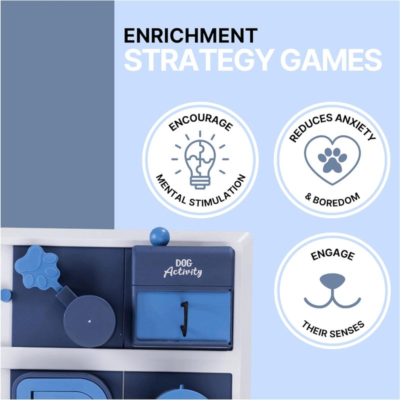 TRIXIE Poker Box 2 Dog Activity Interactive Toy Level 3 Food Puzzle Game Brain Teasing Treat Dispenser IQ and Mental Development Toy for Smart Dogs Enrichment Toy for Boredom Busting - Image 5