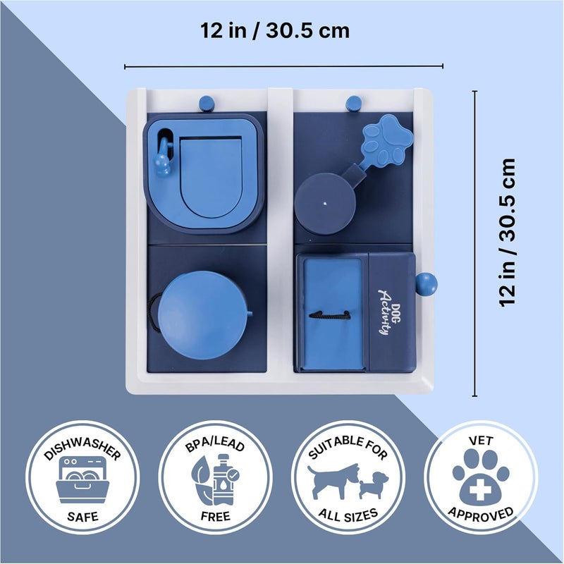TRIXIE Poker Box 2 Dog Activity Interactive Toy Level 3 Food Puzzle Game Brain Teasing Treat Dispenser IQ and Mental Development Toy for Smart Dogs Enrichment Toy for Boredom Busting - Image 4