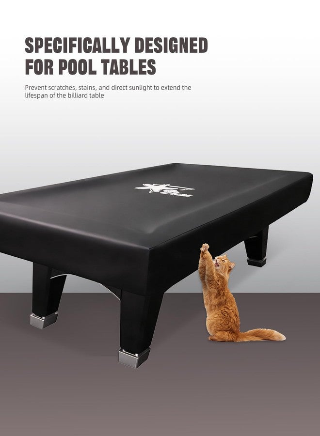 CRICAL 9-Foot Pool Table Cover – Premium Oxford Fabric Billiard Table Cover for Protection Against Dust, Dirt, and Sun – Tear-Resistant, Easy to Clean, and Compact Storage for Pool Table - Image 4