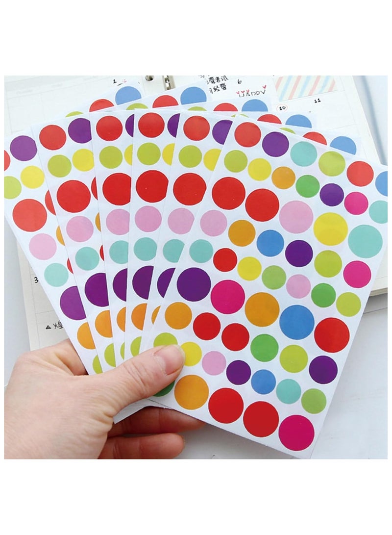 20 Sheets Mini Dot Stickers Cute Small Dots Stickers for Kids Girl Decal Sticker Cute Decorative Stickers for DIY Crafts Laptop Bottle Colorful Dots Stickers - Image 2
