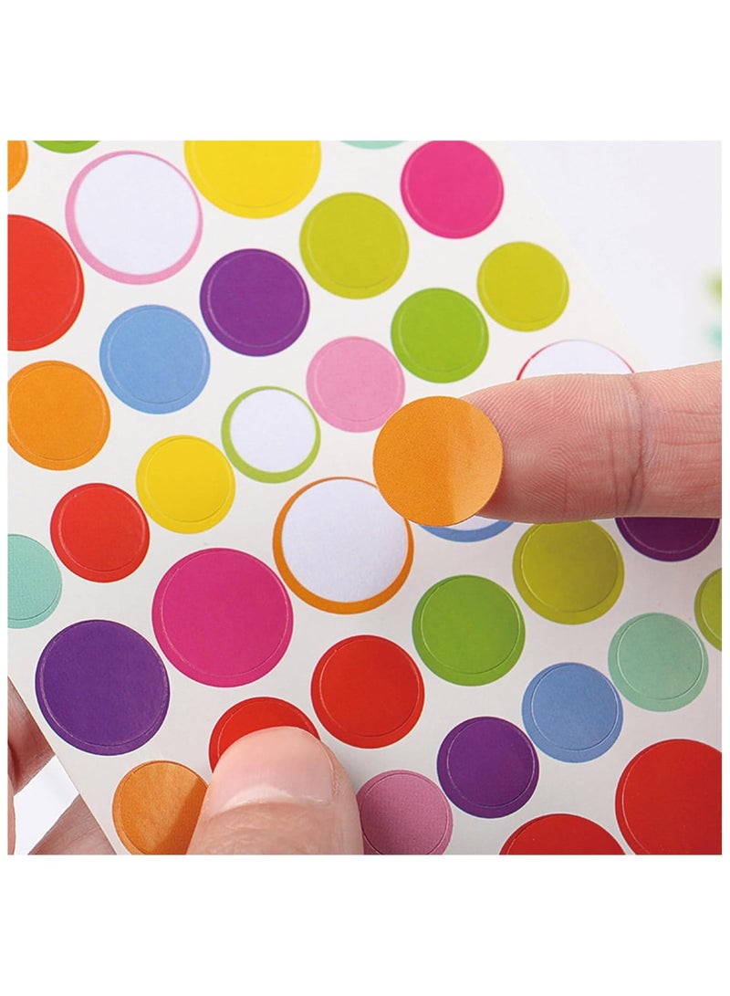 20 Sheets Mini Dot Stickers Cute Small Dots Stickers for Kids Girl Decal Sticker Cute Decorative Stickers for DIY Crafts Laptop Bottle Colorful Dots Stickers - Image 4