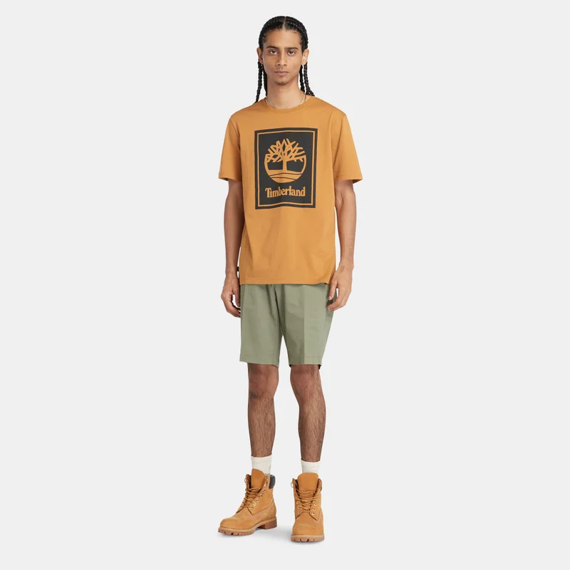 Timberland Men's Stack Logo T-Shirt
