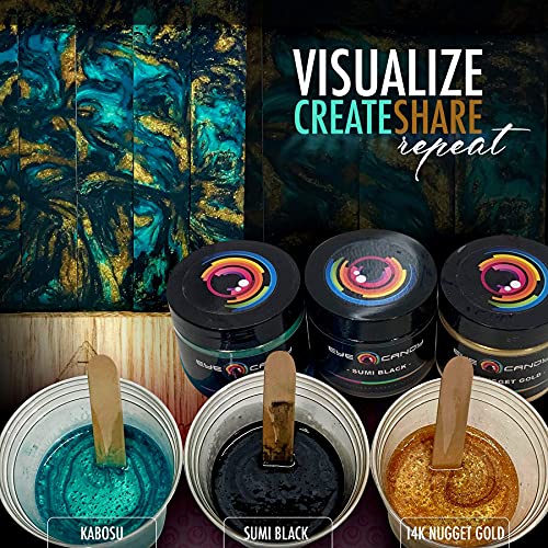 Eye Candy Pigments Premium Green Mica Powder - Kabosu (25gr) - for Epoxy, Resin, Soap, Paint, Woodworking, Acrylic Pouring, Bath Bombs, Fishing Lures - DIY Arts and Crafts Additive - Image 5