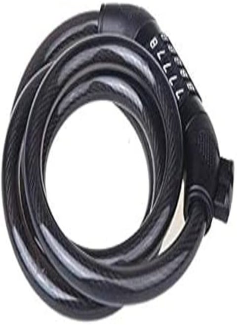 Bicycle Parts Bike 5 Digital Code Password Combination Lock Cable 1200mm-ev
