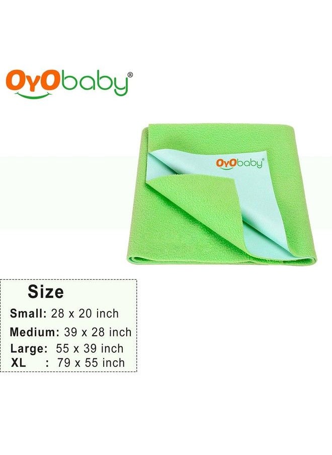 OYO BABY Quickly Dry Soft Mattress Protector Pista Greens  - Image 3