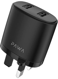 Pawa Auto-ID Wall Charger 2.4A UK with Type-C Cable / Portable & Elegant / Secure and Saturated / wide compatibility / Fast Charger - Black  - Image 3